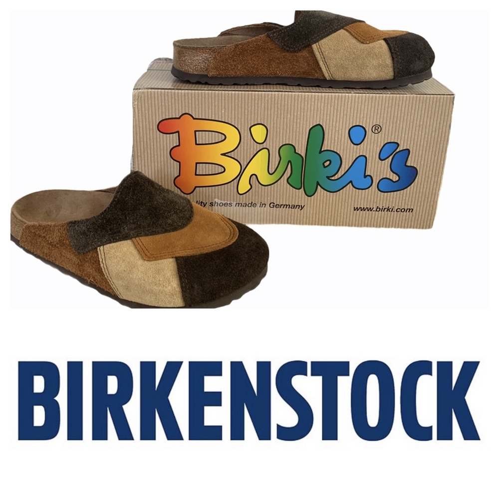 Birkenstock Birki’s Provence Patchwork Suede Clogs